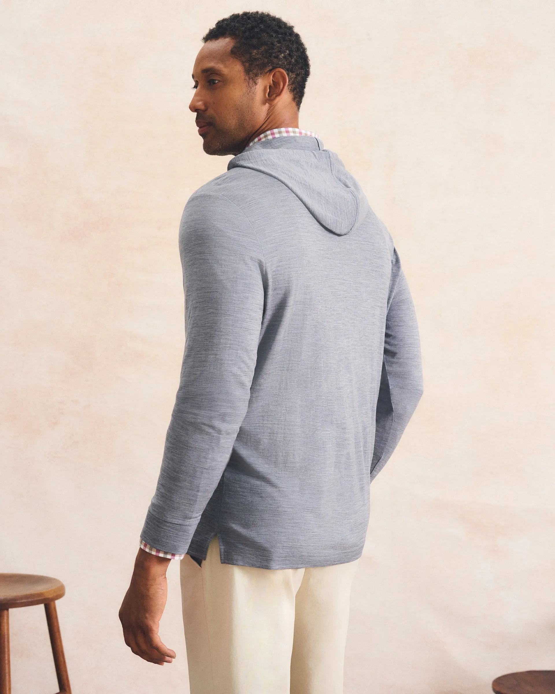 Merino Hoodie Tee sold by Johnnie-O product image thumbnail 3