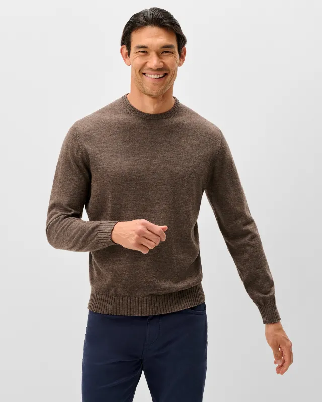 Ronald Merino Wool Crewneck Sweater made by Johnnie-O