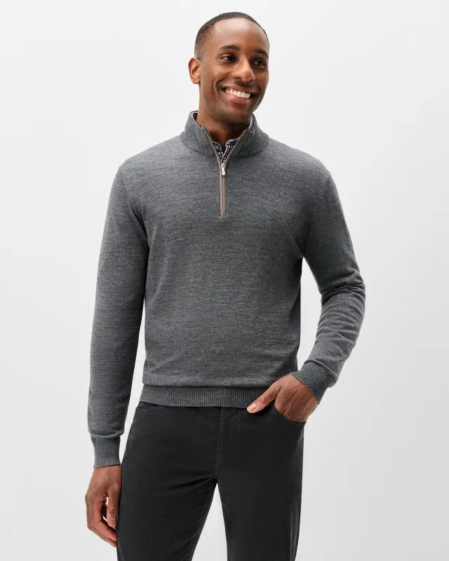 Raynor Merino 1/4 Zip Sweater made by Johnnie-O