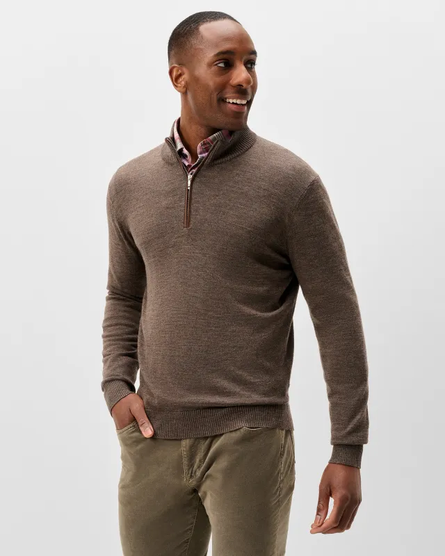 Raynor Merino 1/4 Zip Sweater made by Johnnie-O