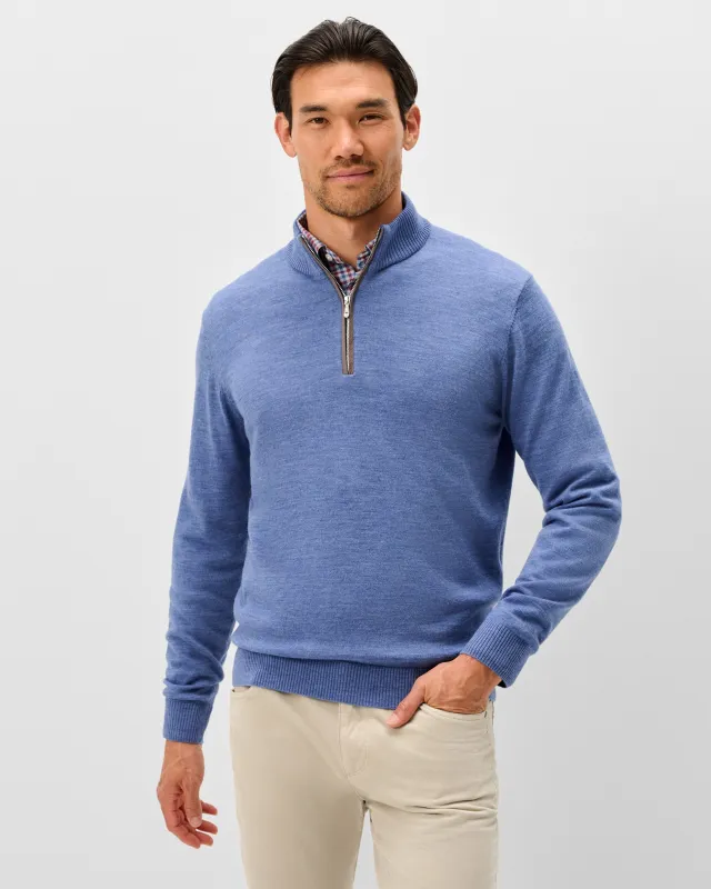 Raynor Merino 1/4 Zip Sweater made by Johnnie-O