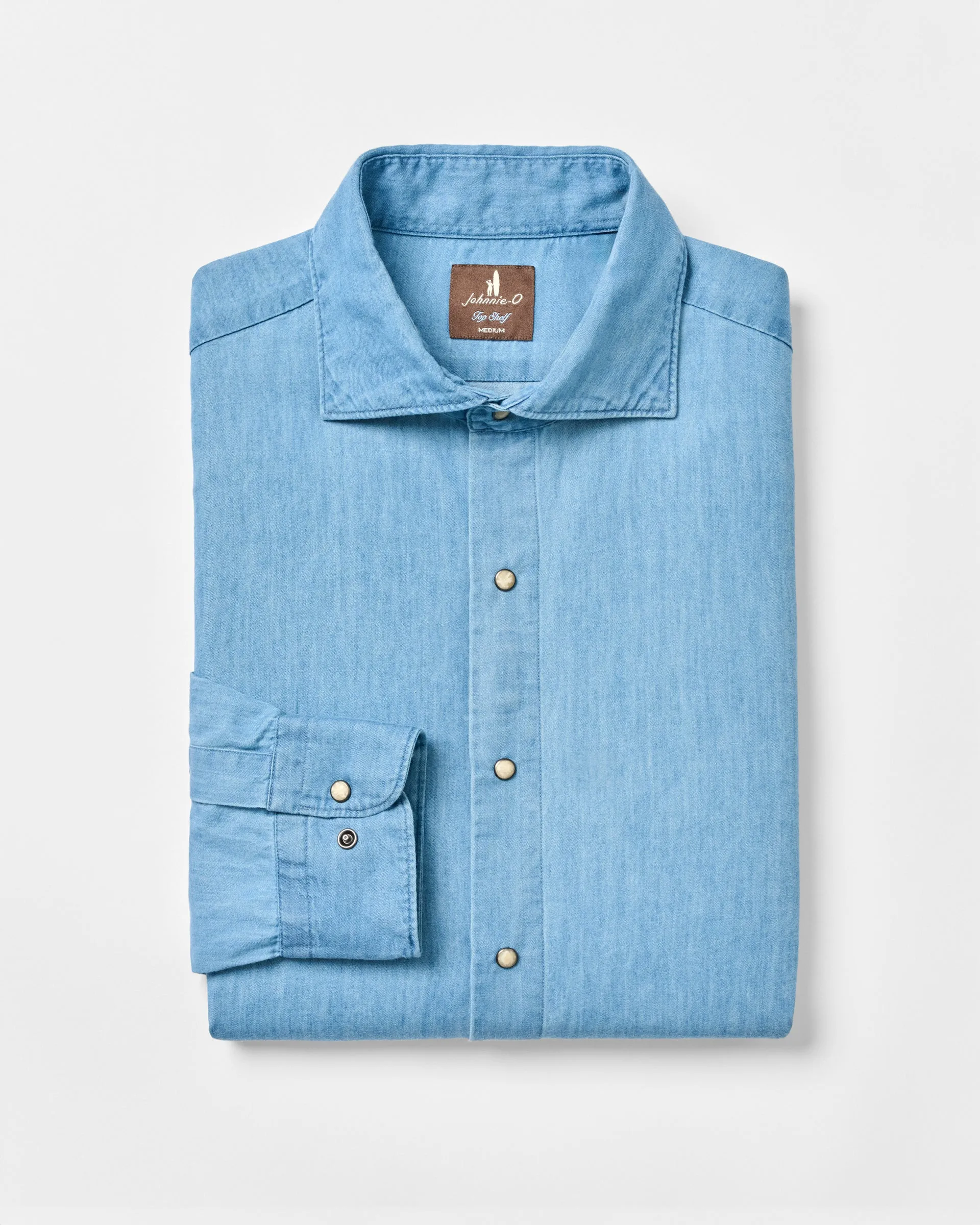 Top Shelf Chambray Snap Button Down sold by Johnnie-O product image thumbnail 5