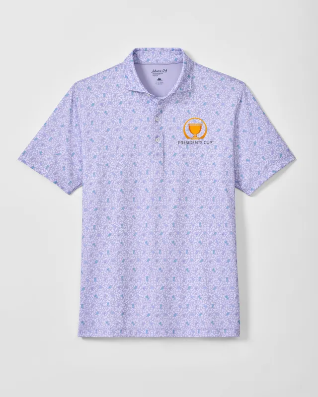 Presidents Cup Island Cocktail Performance Jersey Polo made by Johnnie-O