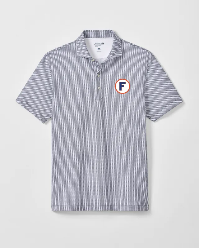 University of Florida Hex Performance Jersey Polo  - Vault Logo made by Johnnie-O