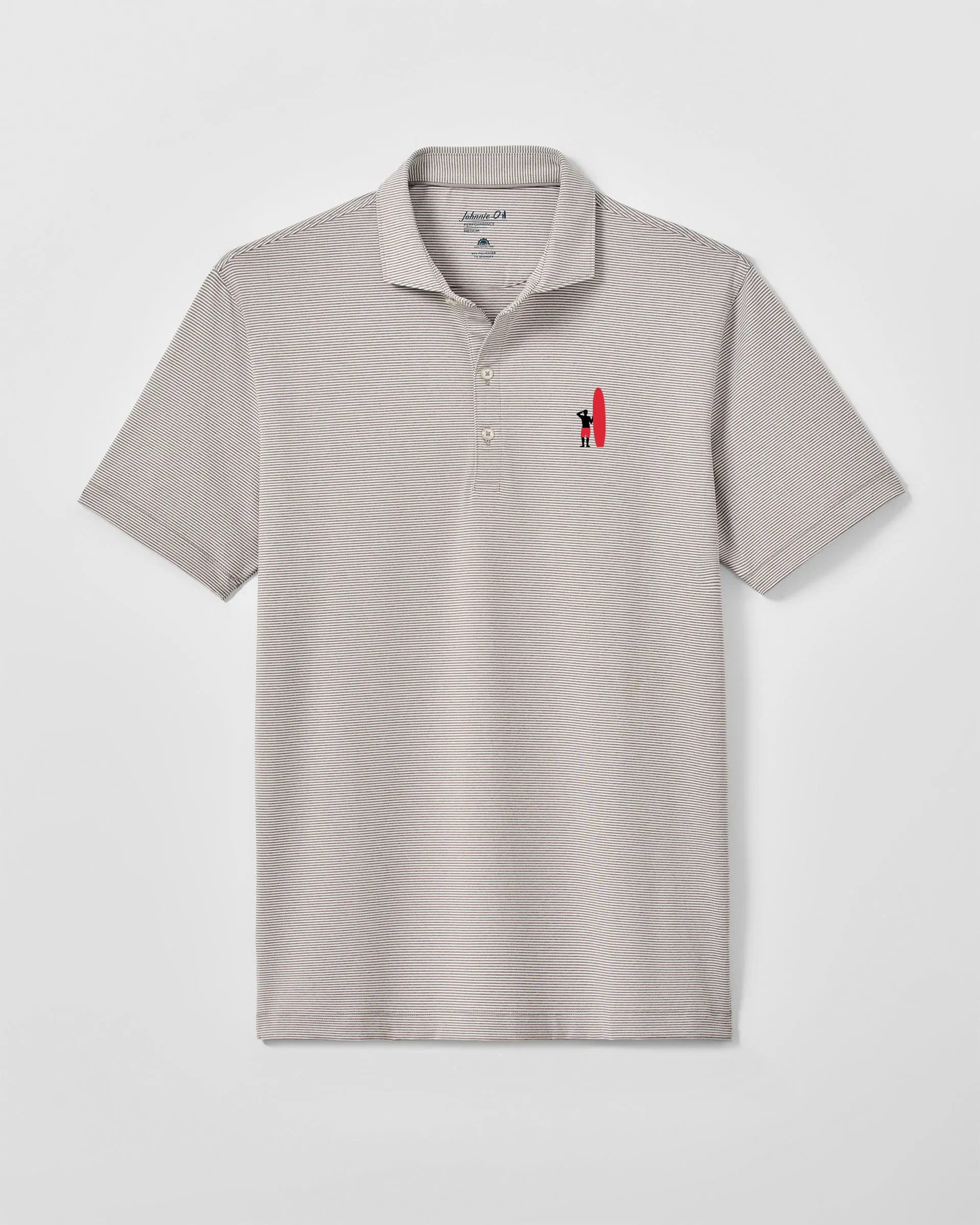 Lyndonn Striped Jersey Performance Polo - Two Tone Surfer Logo sold by Johnnie-O product image thumbnail 5