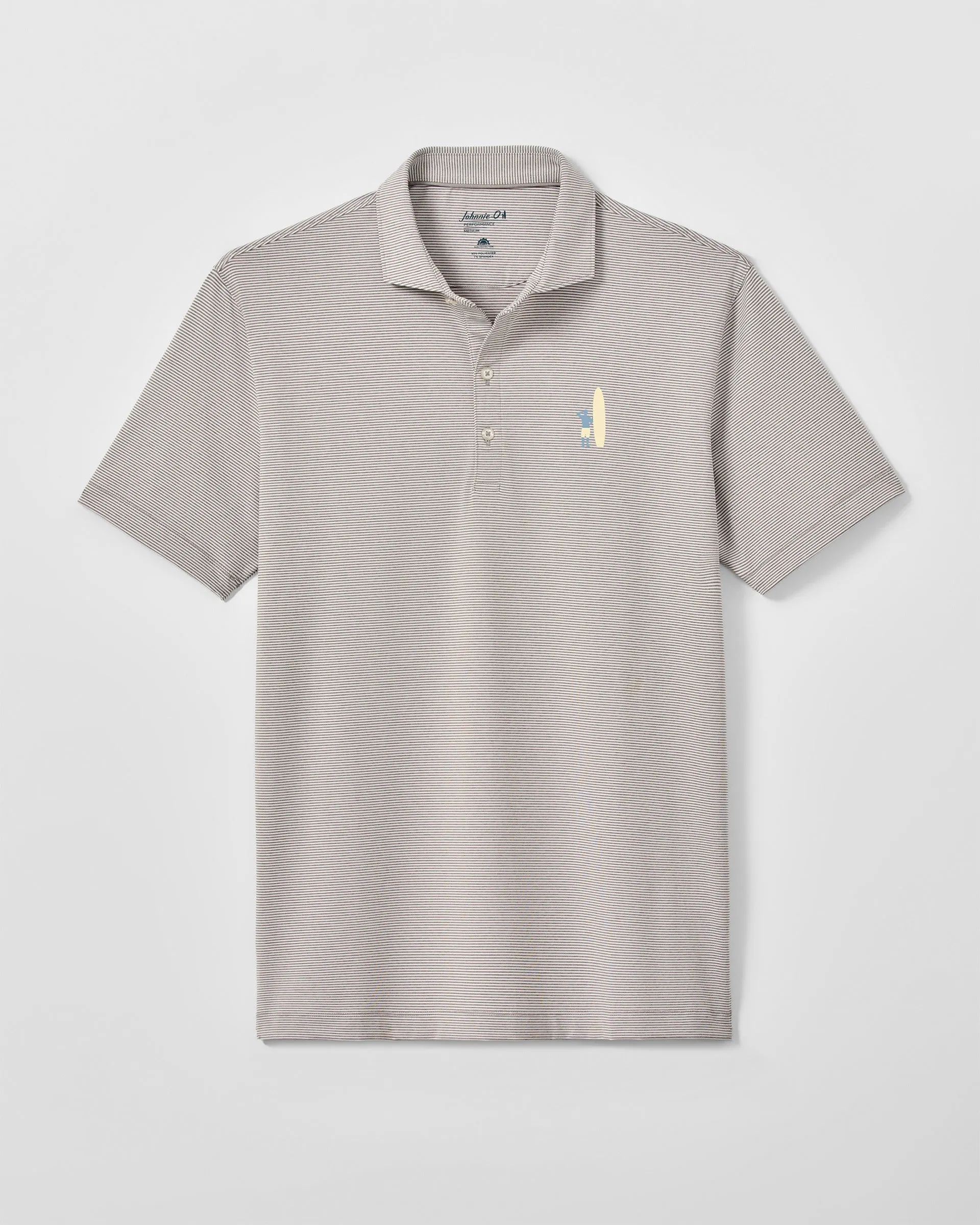 Lyndonn Striped Jersey Performance Polo - Two Tone Surfer Logo sold by Johnnie-O product image thumbnail 2