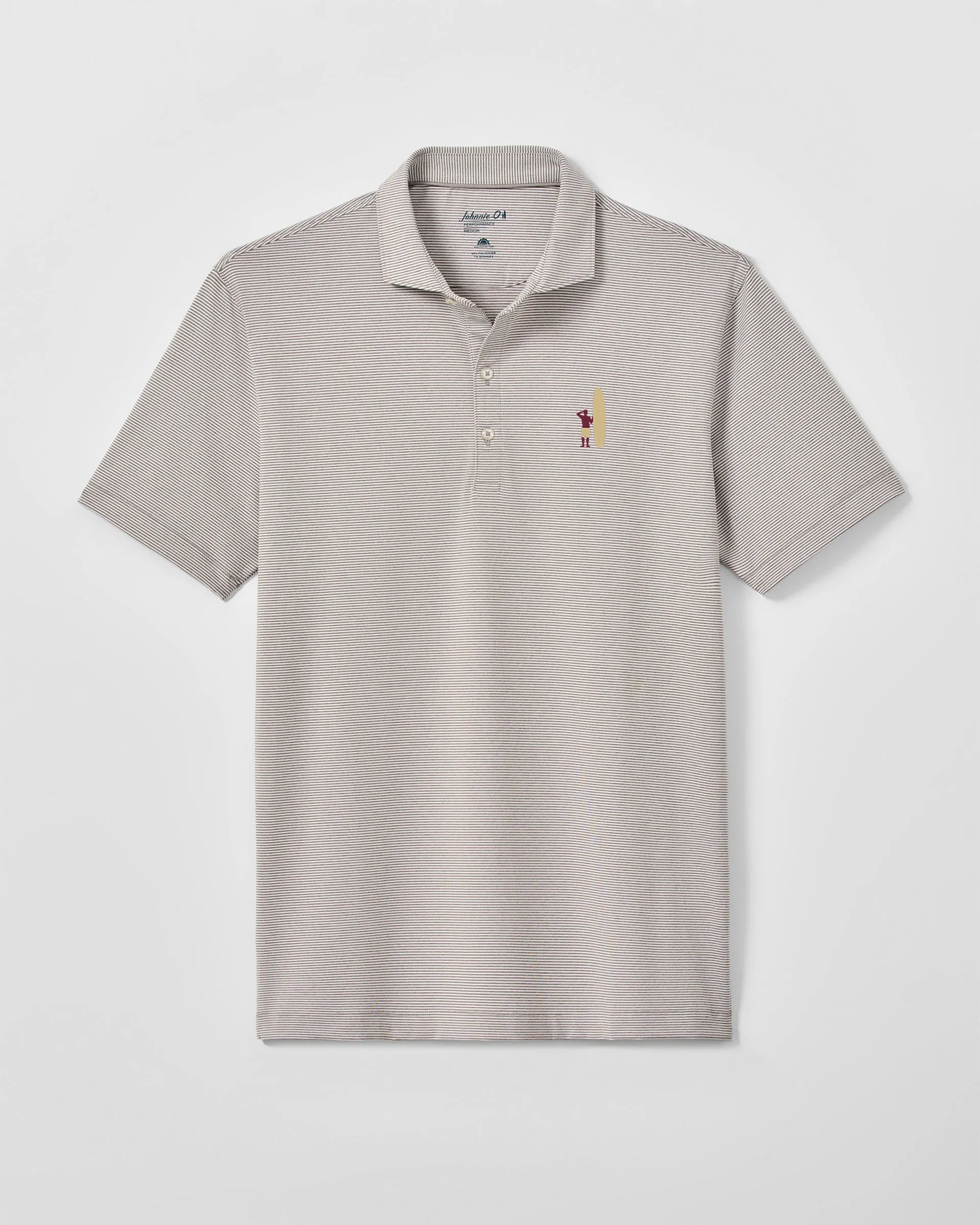 Lyndonn Striped Jersey Performance Polo - Two Tone Surfer Logo sold by Johnnie-O product image thumbnail 3
