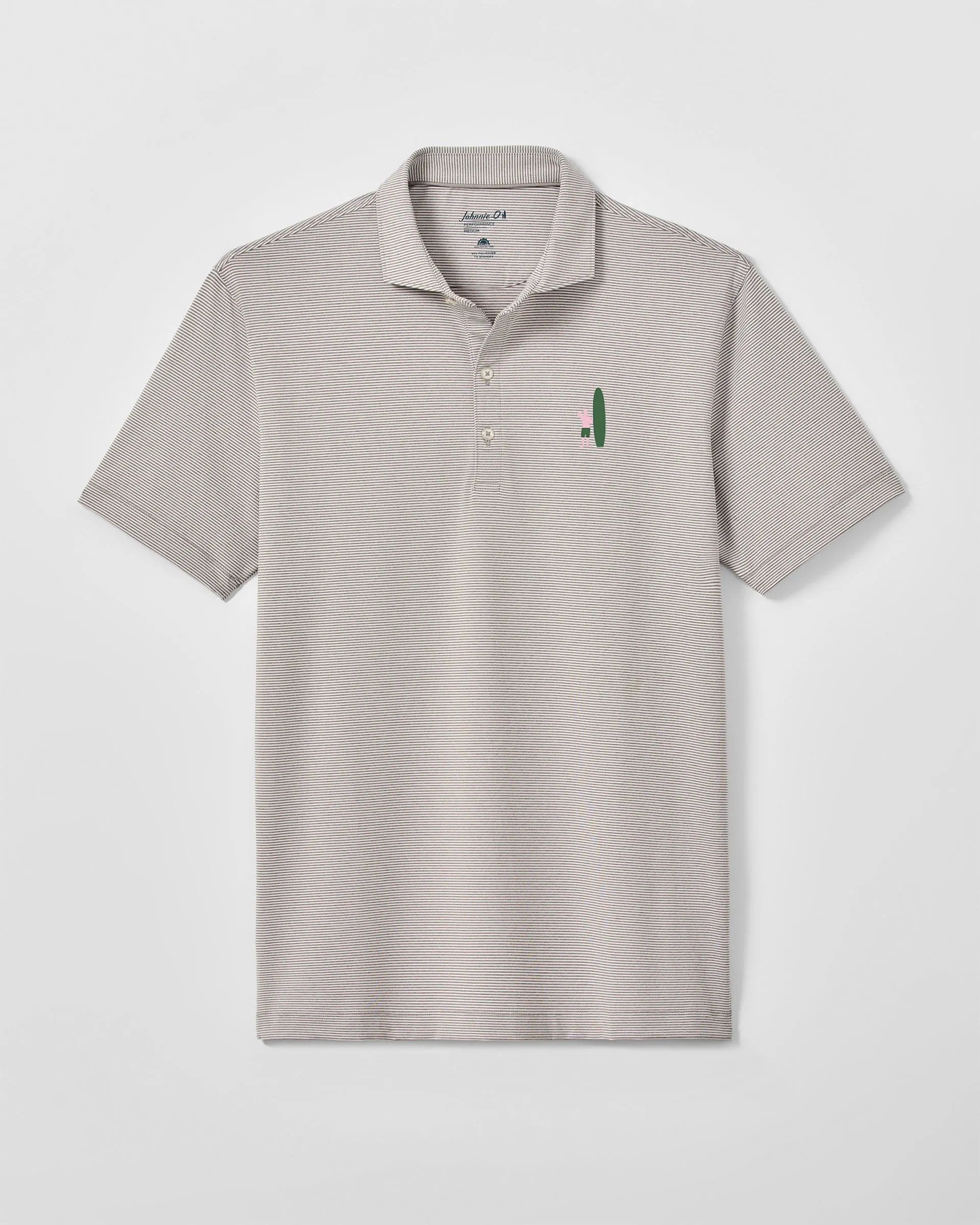 Lyndonn Striped Jersey Performance Polo - Two Tone Surfer Logo sold by Johnnie-O product image thumbnail 4