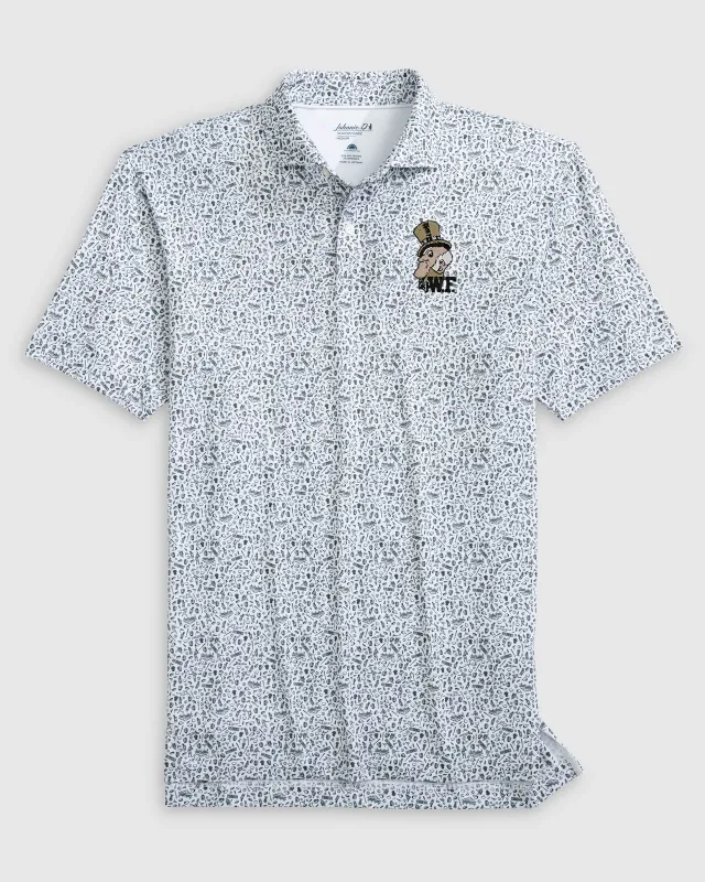 Wake Forest University Rally Cap Performance Polo - Vault Logo made by Johnnie-O