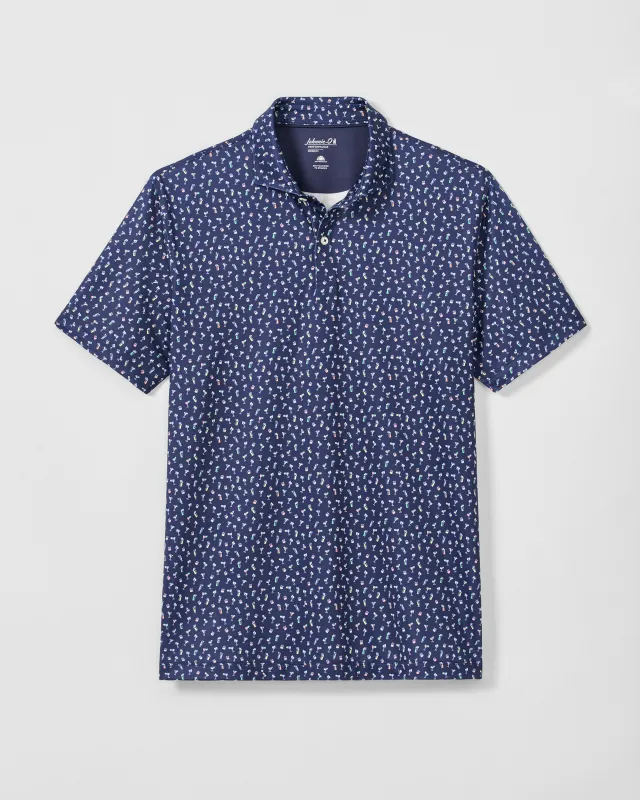 PerryGolf Performance Jersey Polo - Pop Tails made by Johnnie-O