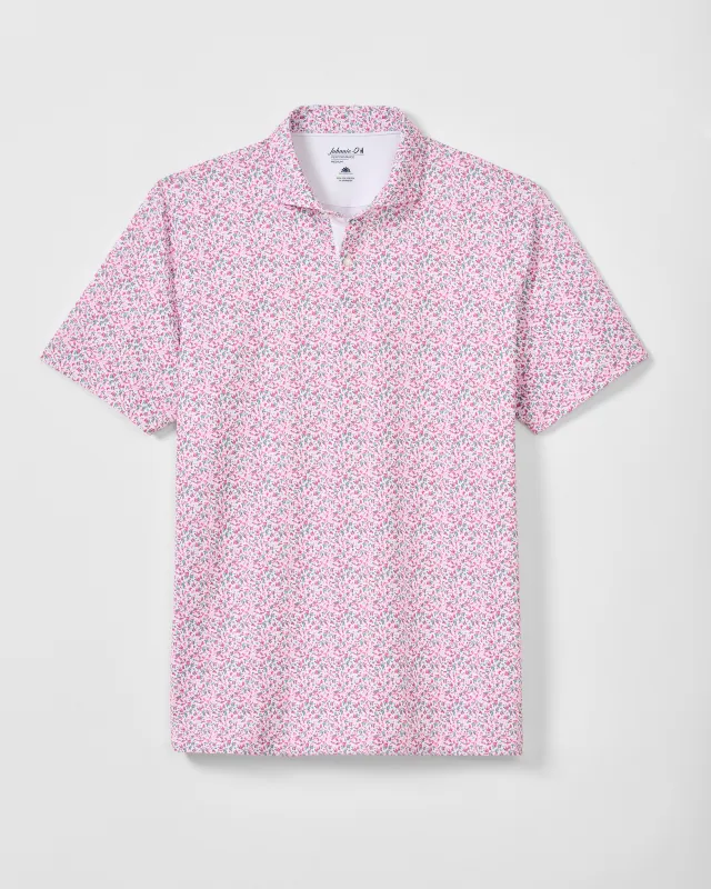 PerryGolf Performance Mesh Polo - Bloom Neat made by Johnnie-O