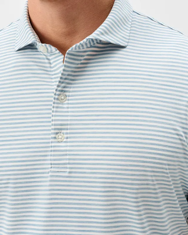 Performance Featherweight Polo - Seymour Stripe made by Johnnie-O