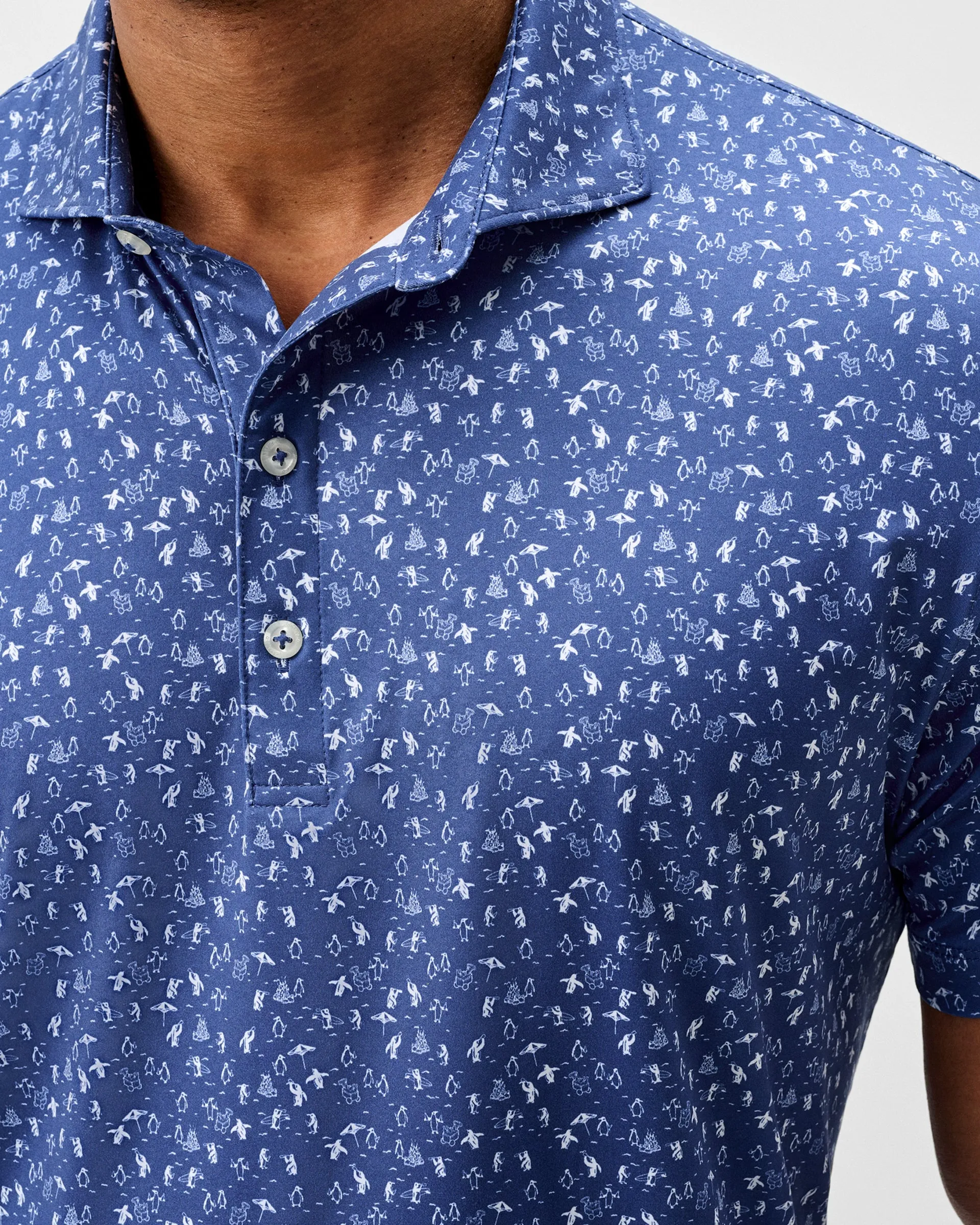 Performance Featherweight Polo - Penguin Party sold by Johnnie-O