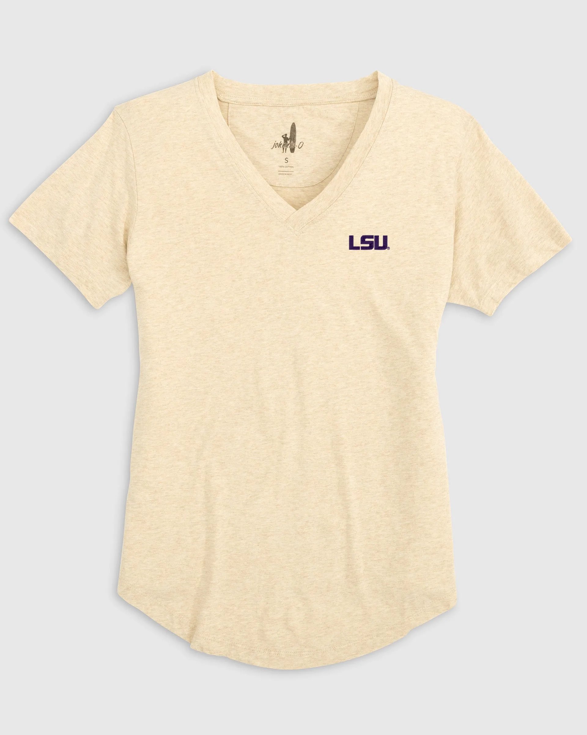 Women's Louisiana State Merediths V-Neck T-Shirt sold by Johnnie-O product image thumbnail 5
