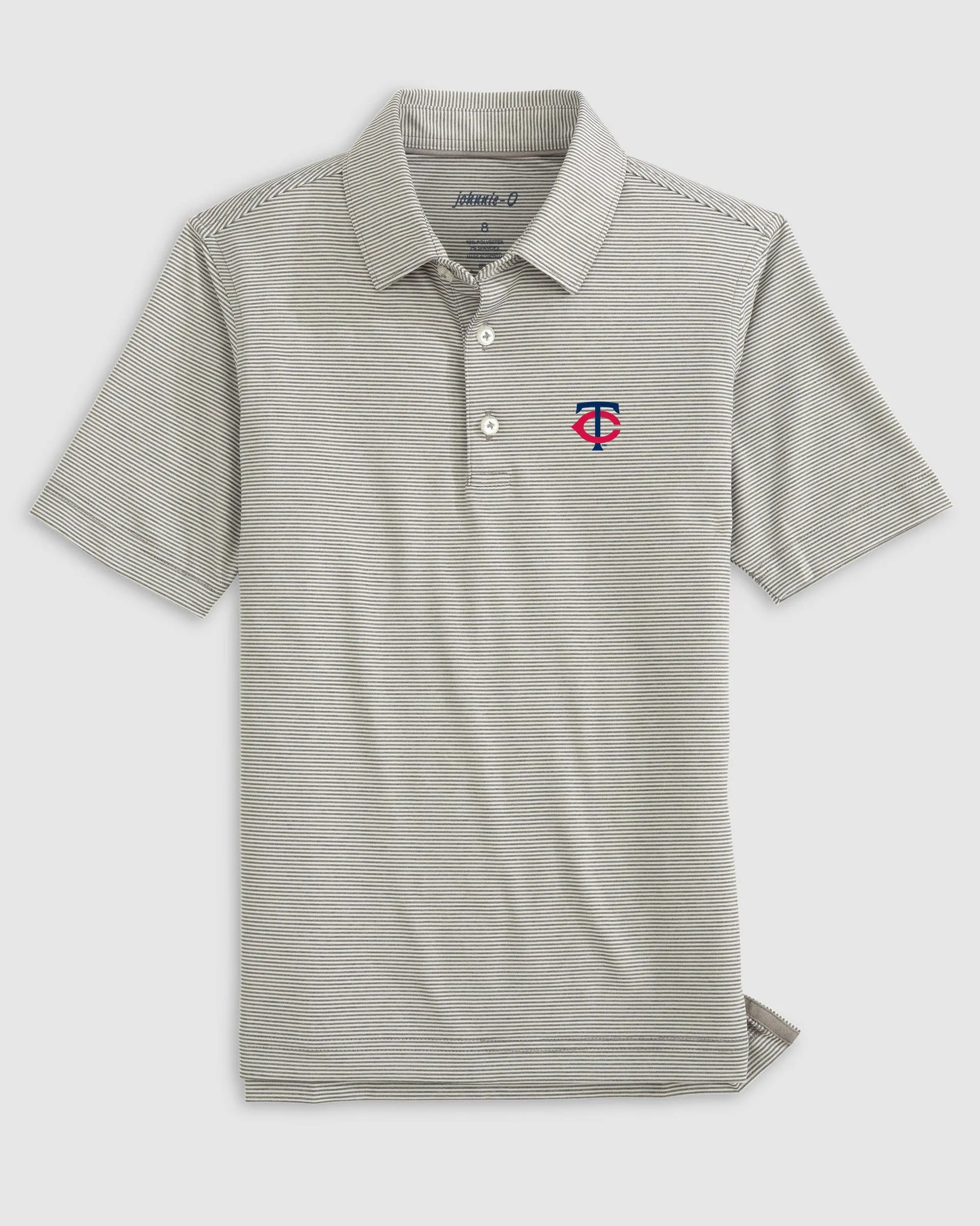 Minnesota Twins Lyndonn Jr. Striped Jersey Performance Polo sold by Johnnie-O product image thumbnail 5