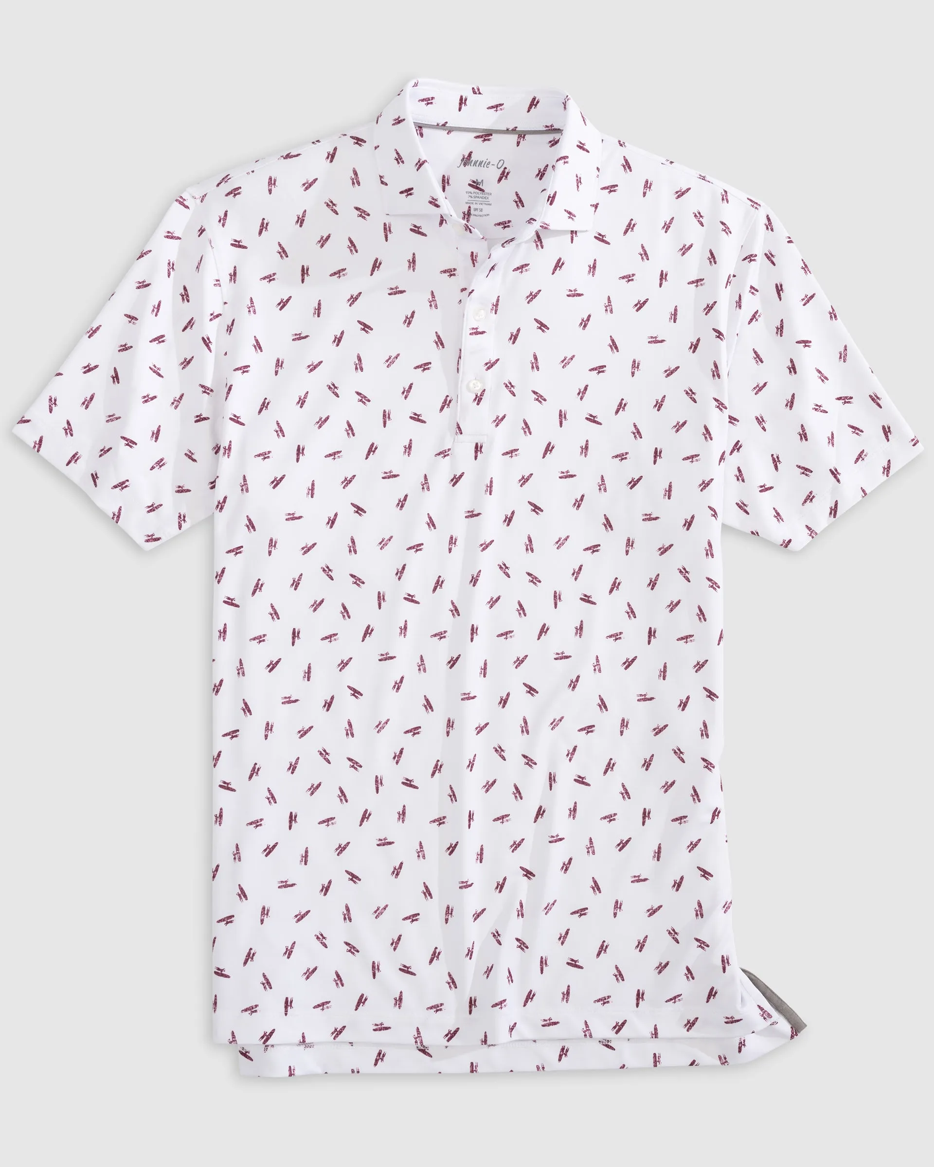 Exeter Printed Jersey Performance Polo sold by Johnnie-O