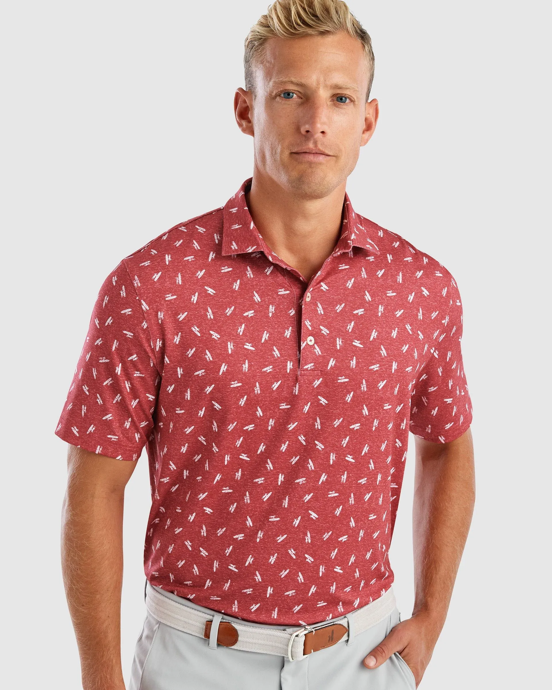 Exeter Printed Jersey Performance Polo sold by Johnnie-O product image thumbnail 4