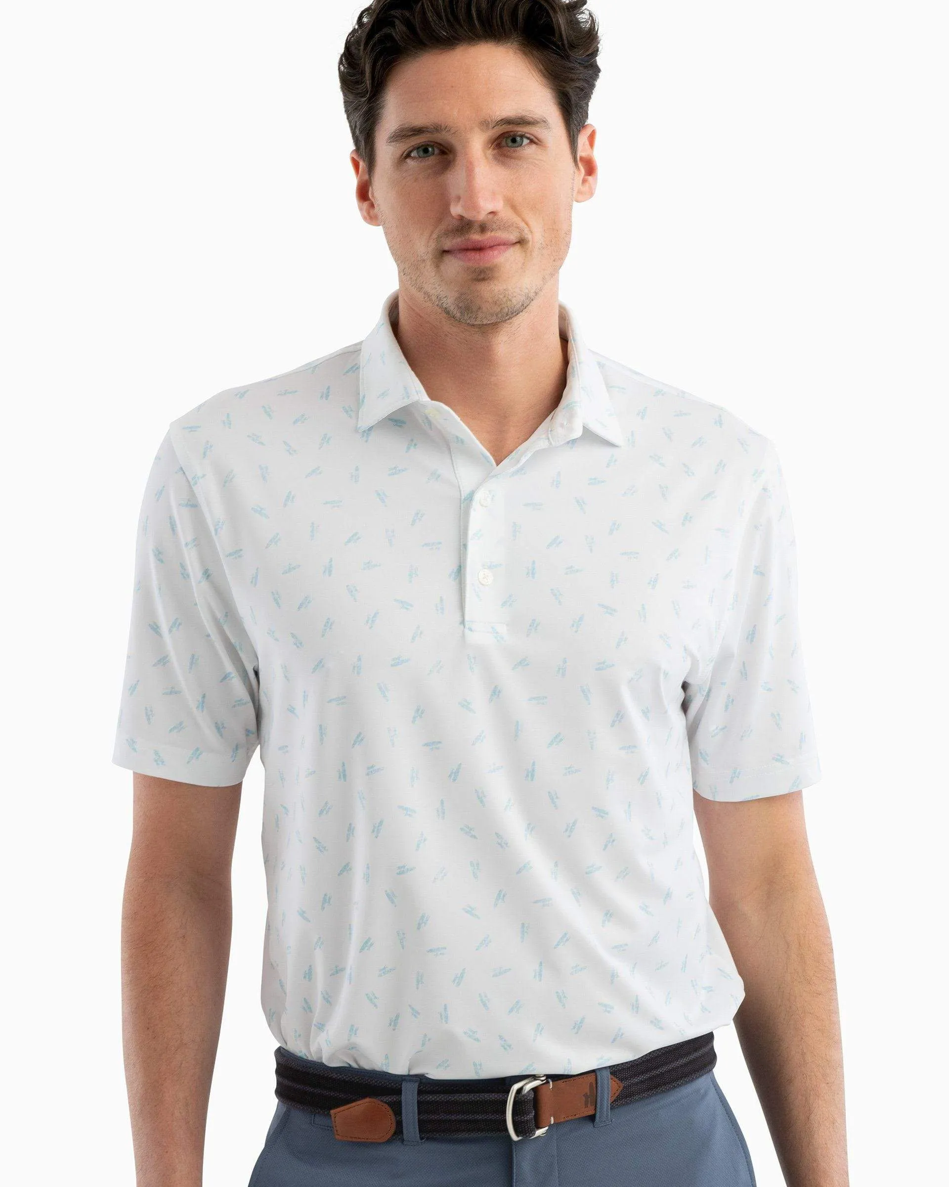 Exeter Printed Jersey Performance Polo sold by Johnnie-O product image thumbnail 5