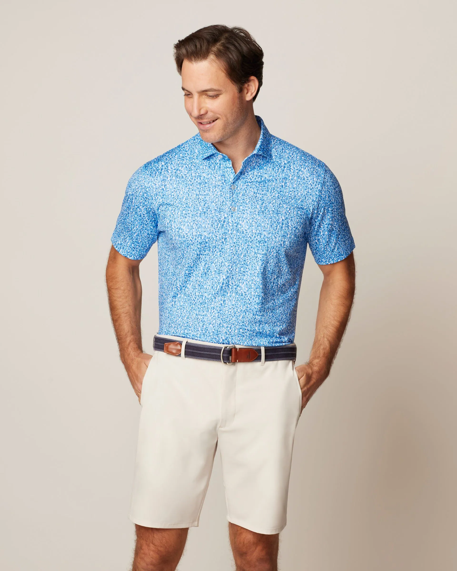 Hitchens Printed Jersey Performance Polo sold by Johnnie-O