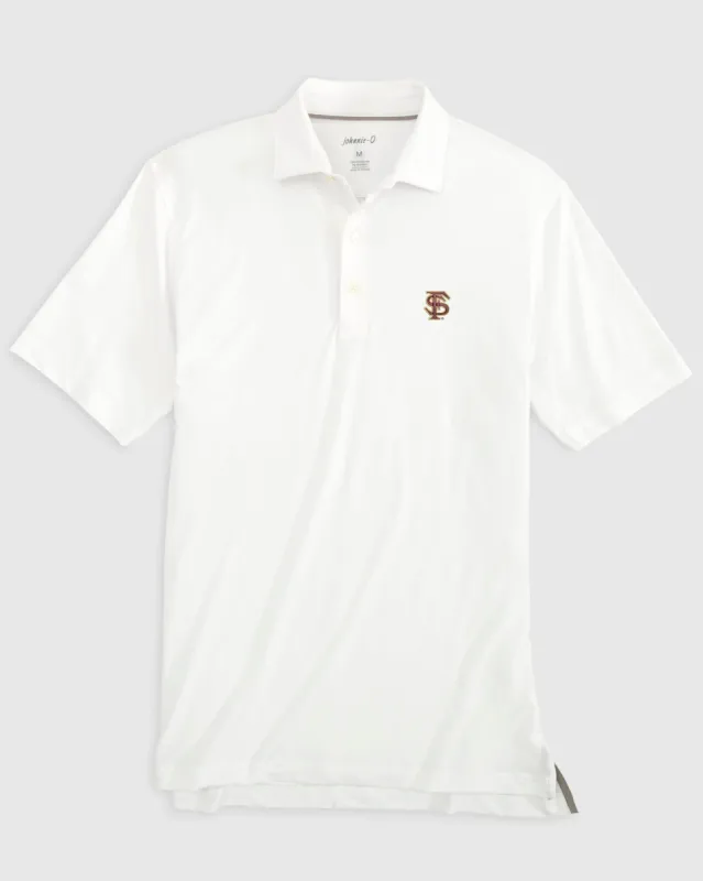 Florida State Birdie Jersey Performance Polo- Baseball Logo sold by Johnnie-O