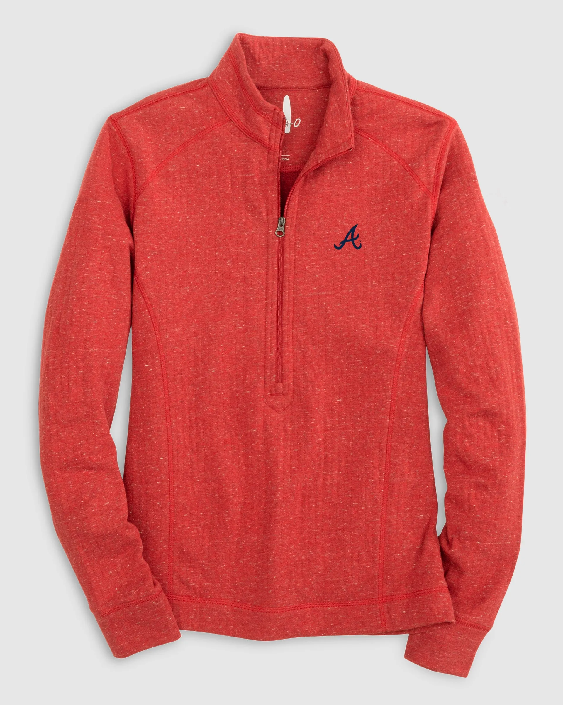 Women's Atlanta Braves Kennedy 1/4 Zip Pullover sold by Johnnie-O product image thumbnail 3