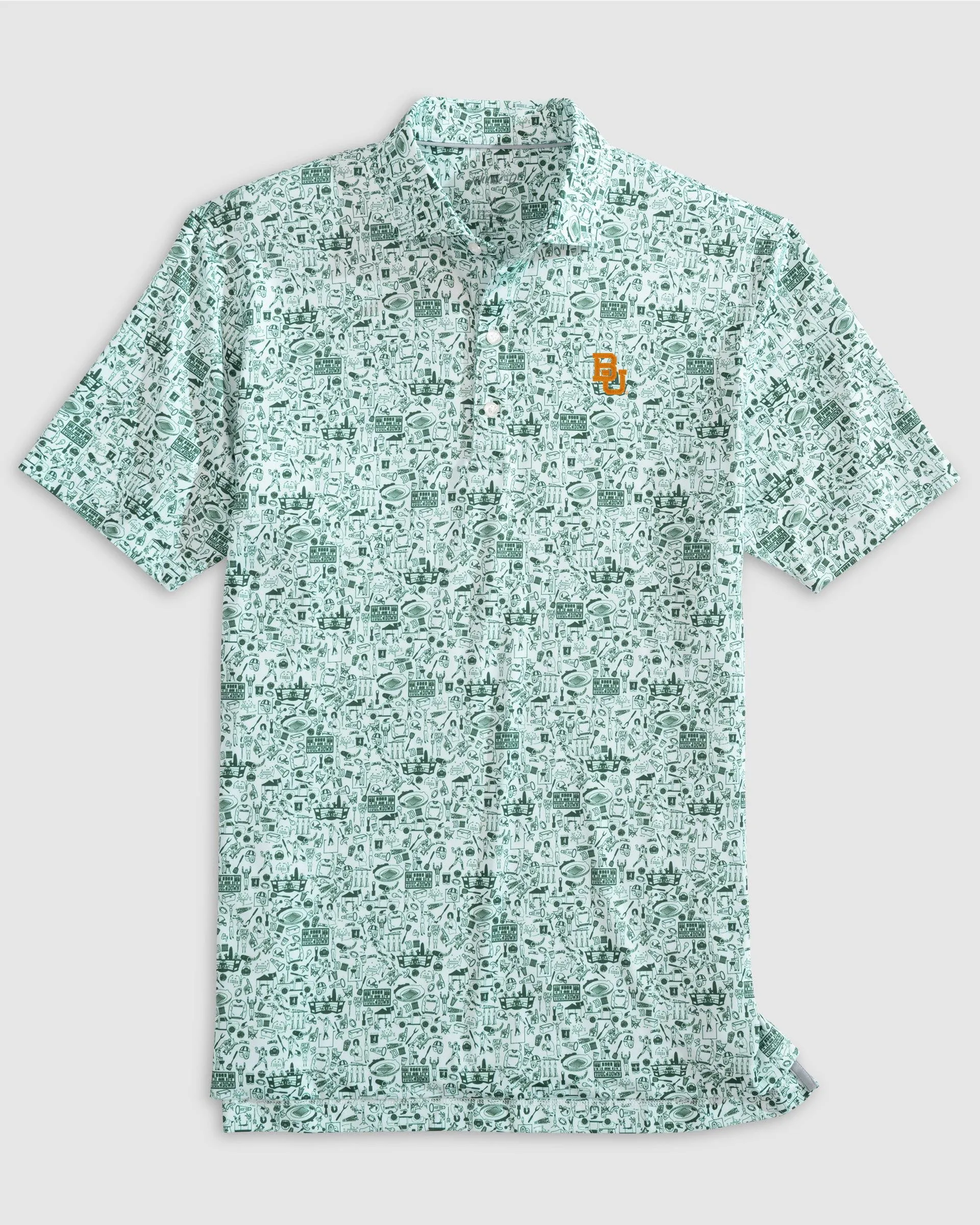 Baylor University Tailgater Printed Jersey Performance Polo sold by Johnnie-O product image thumbnail 2