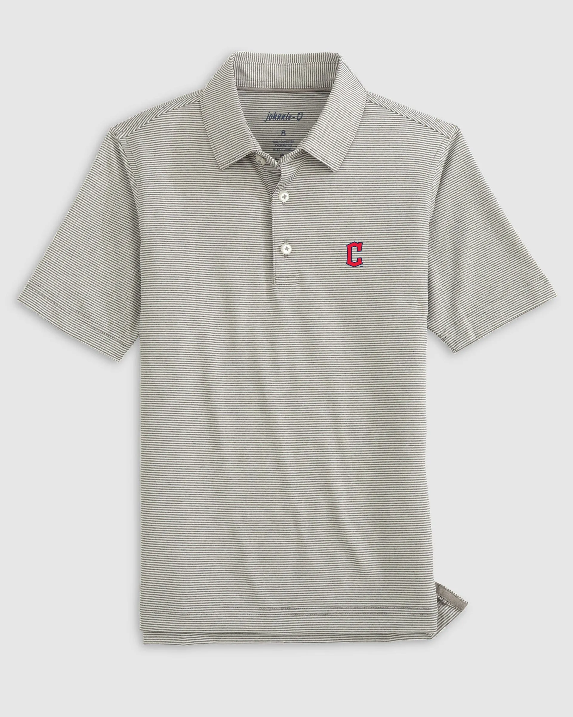 Cleveland Guardians Lyndonn Jr. Striped Jersey Performance Polo sold by Johnnie-O product image thumbnail 5