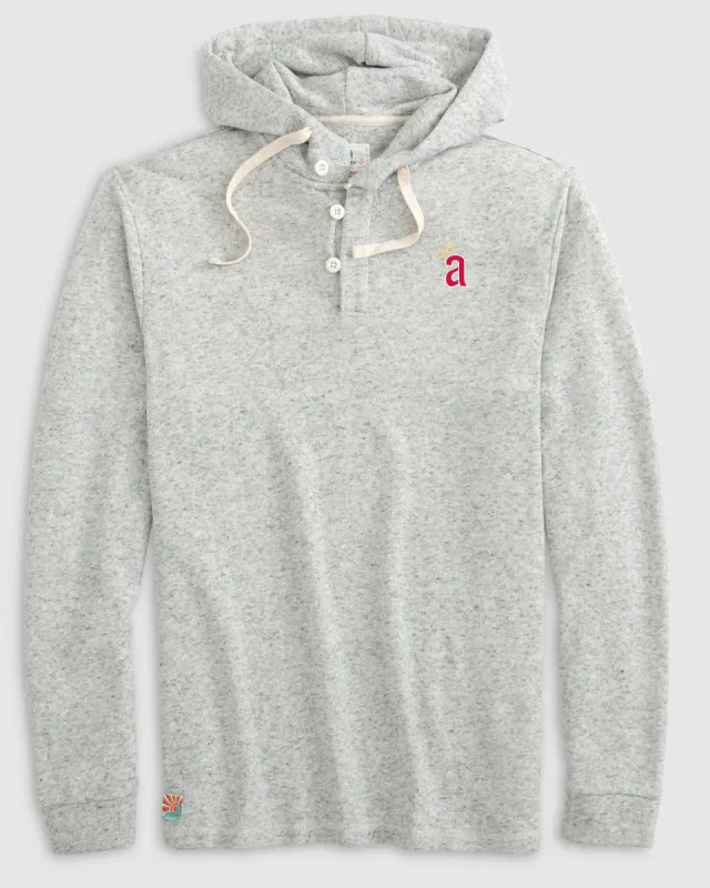 Los Angeles Angels Kampton Henley Hoodie Pullover - Cooperstown Logo sold by Johnnie-O