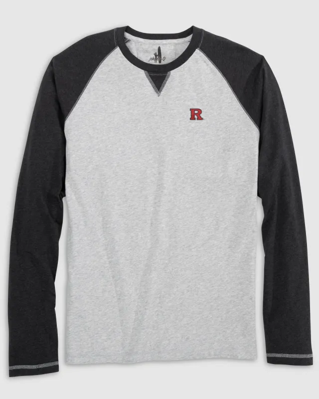 Rutgers Alsen Long Sleeve Baseball Tee sold by Johnnie-O
