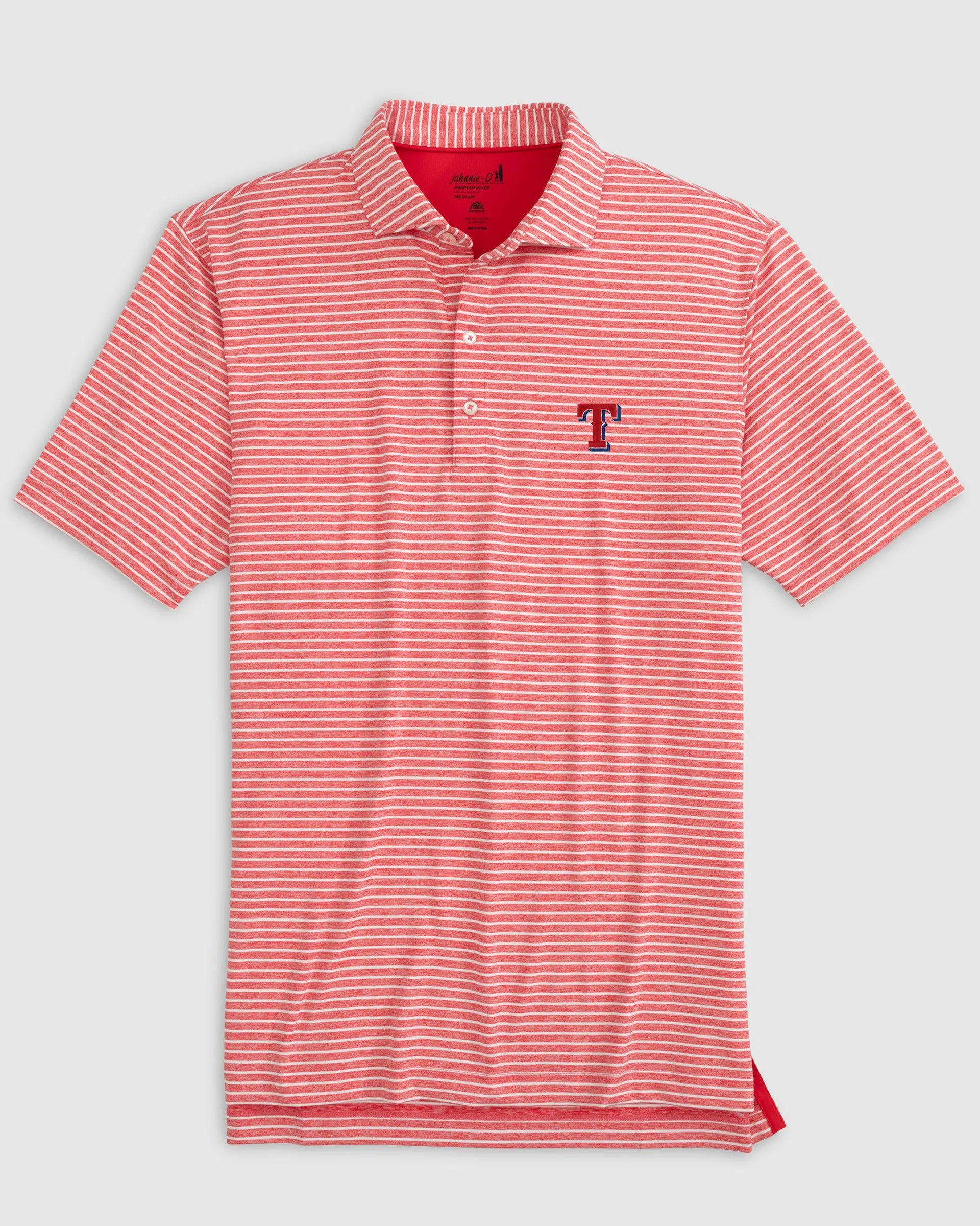 Texas Rangers Clipperr Striped Jersey Performance Polo sold by Johnnie-O product image thumbnail 3