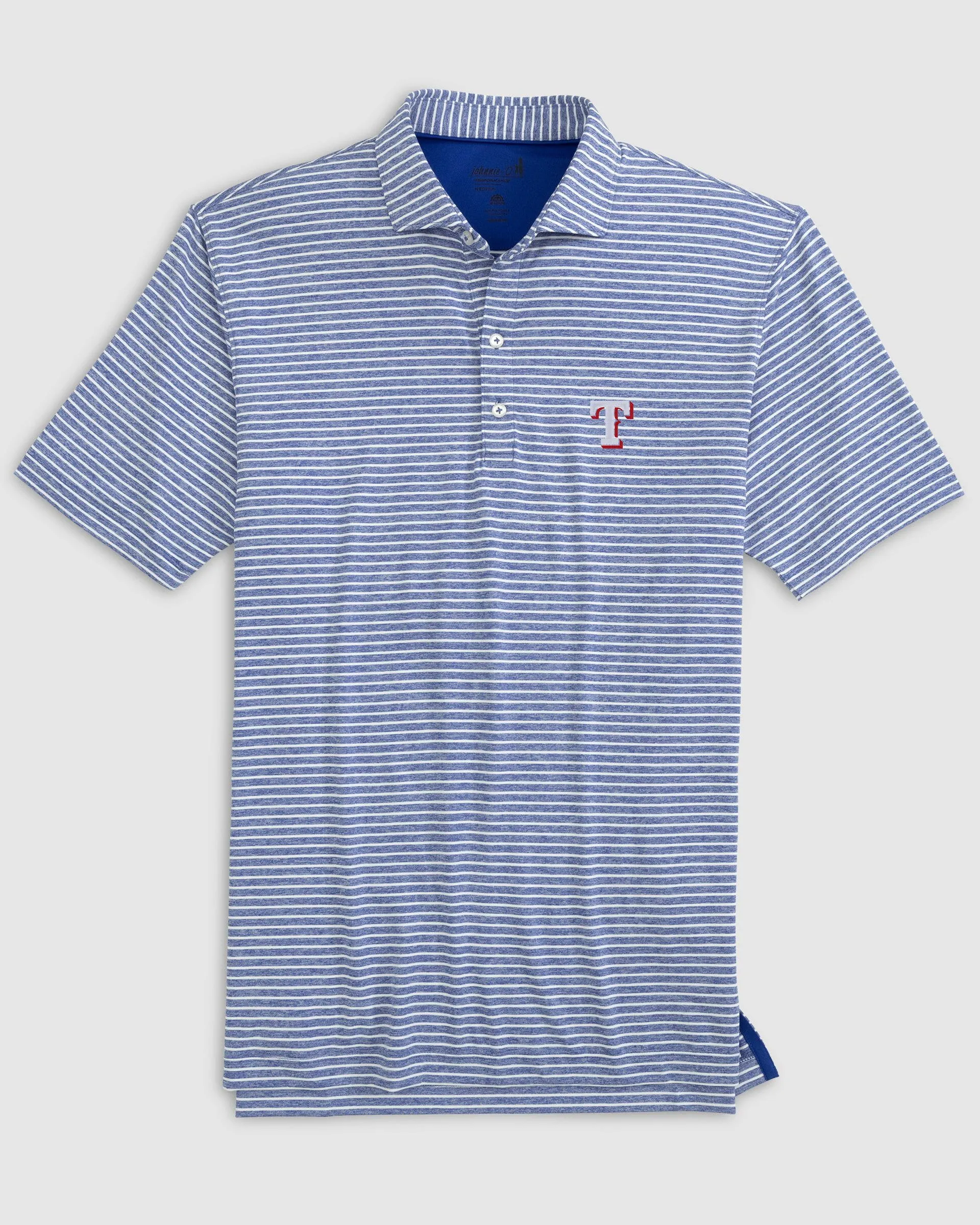 Texas Rangers Clipperr Striped Jersey Performance Polo sold by Johnnie-O product image thumbnail 4
