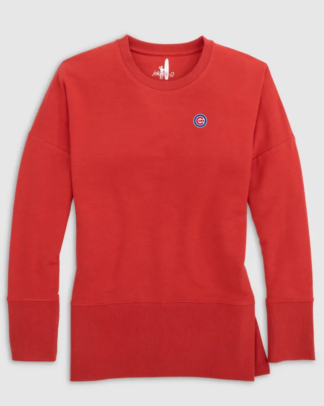 Women's Chicago Cubs Brittany Crewneck Sweatshirt sold by Johnnie-O