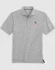 Boston College Lyndonn Striped Jersey Performance Polo - Heritage Logo sold by Johnnie-O