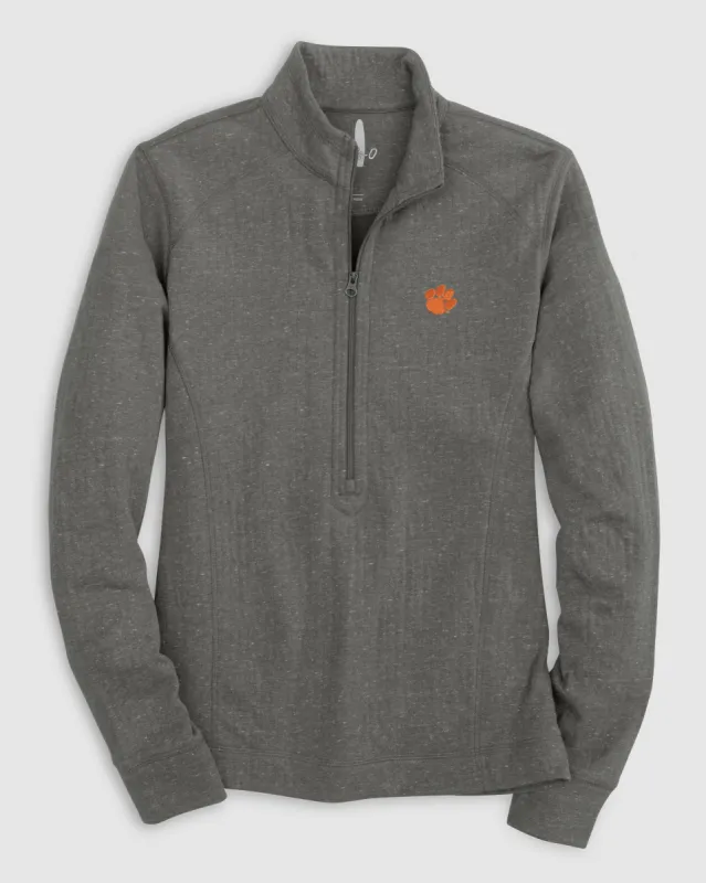 Women's Clemson Kennedy 1/4 Zip Pullover sold by Johnnie-O