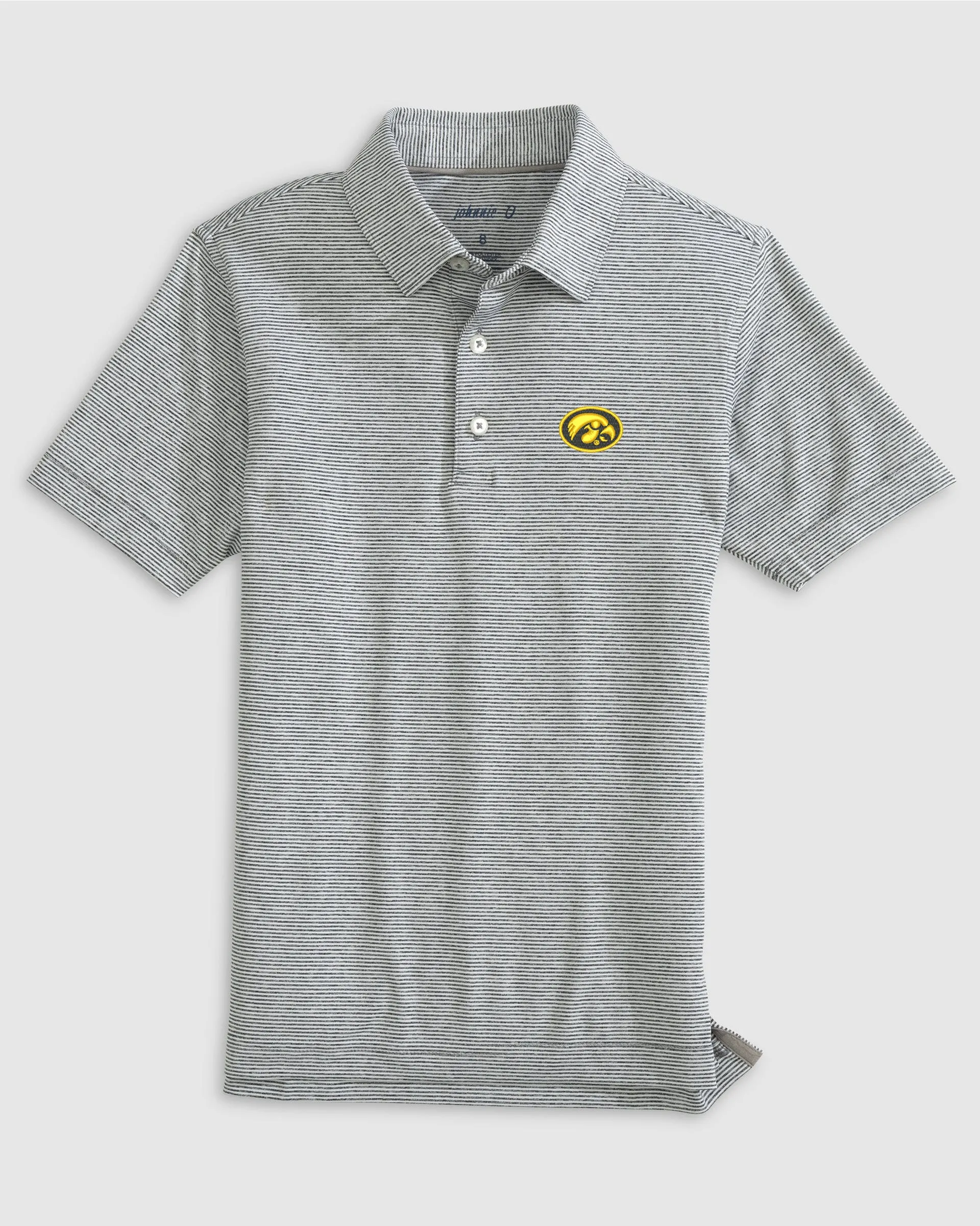 Iowa Lyndonn Jr. Striped Jersey Performance Polo - Oval Logo sold by Johnnie-O product image thumbnail 2