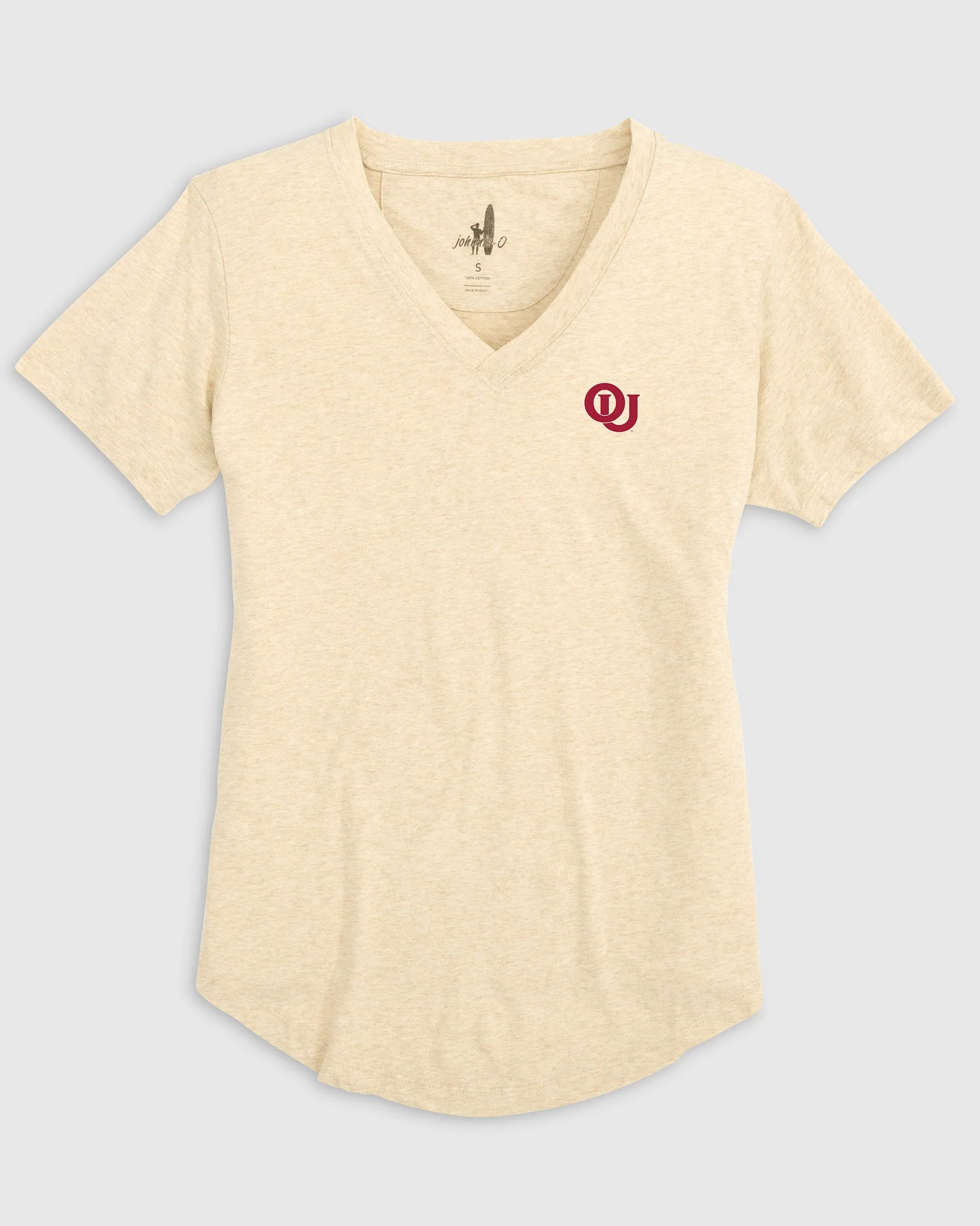 Women's Oklahoma Merediths V-Neck T-Shirt - Vintage Logo sold by Johnnie-O product image thumbnail 2