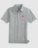 NC State Lyndonn Jr. Striped Jersey Performance Polo sold by Johnnie-O