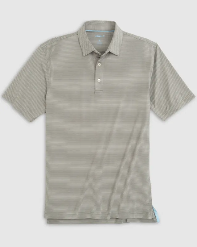 Performance Jersey Polo - Albatross Stripe sold by Johnnie-O