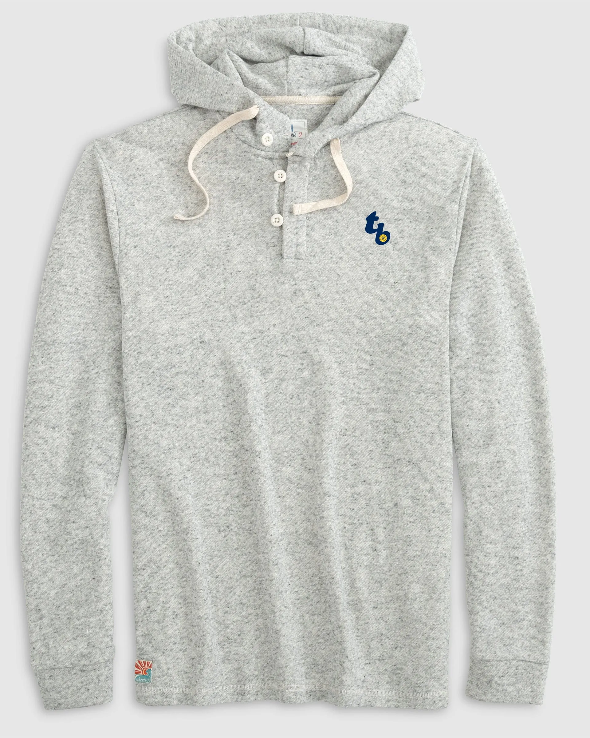 Tampa Bay Rays Kampton Henley Hoodie Pullover - Cooperstown Logo sold by Johnnie-O