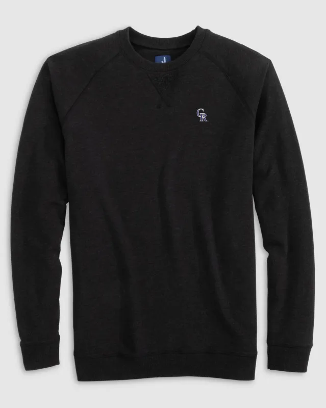 Colorado Rockies Freeman Crewneck Fleece Sweatshirt sold by Johnnie-O