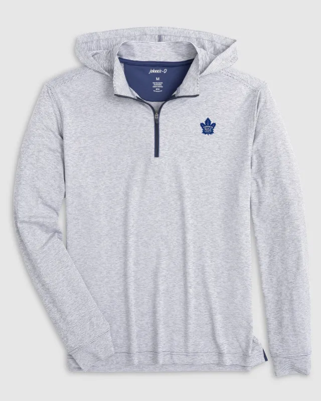 Toronto Maple Leafs Hybrid Performance 1/4 Zip Hoodie sold by Johnnie-O
