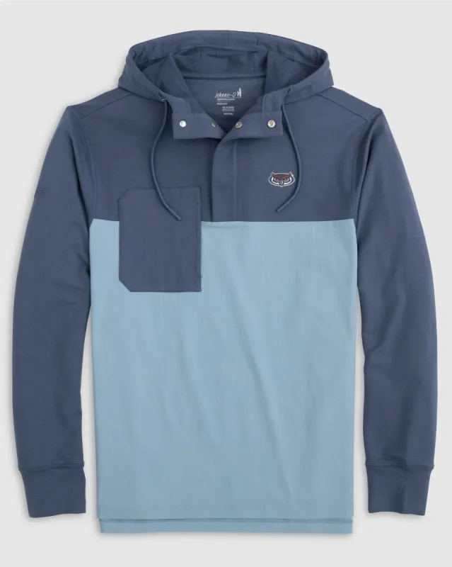 Florida Atlantic Harrison Mixed Media Henley Jacket sold by Johnnie-O