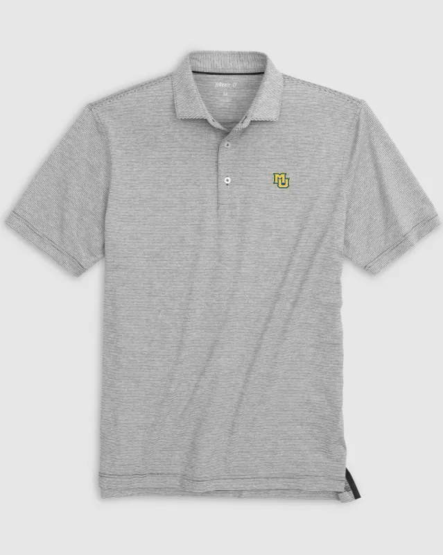 Marquette Lyndon Striped Jersey Performance Polo sold by Johnnie-O