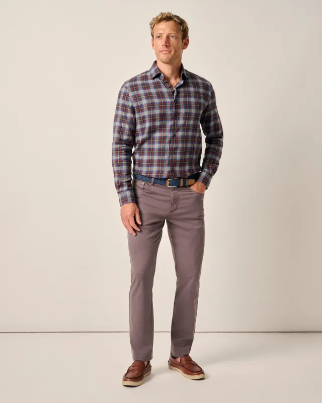 Carmel Sateen 5-Pocket Pants sold by Johnnie-O