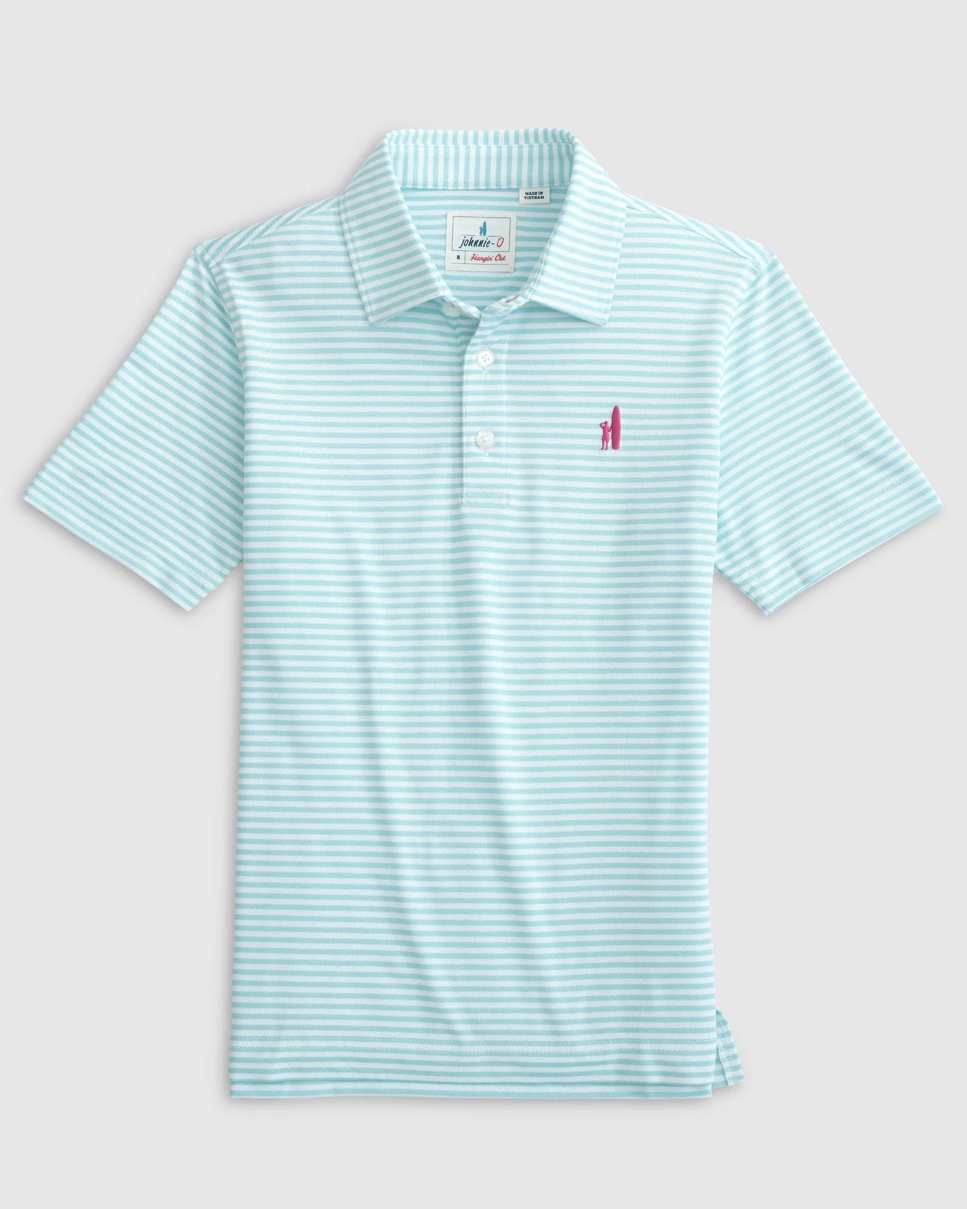 Colter Jr. Striped Mesh Performance Polo sold by Johnnie-O product image thumbnail 4