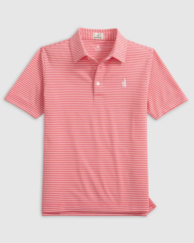 Colter Jr. Striped Mesh Performance Polo sold by Johnnie-O