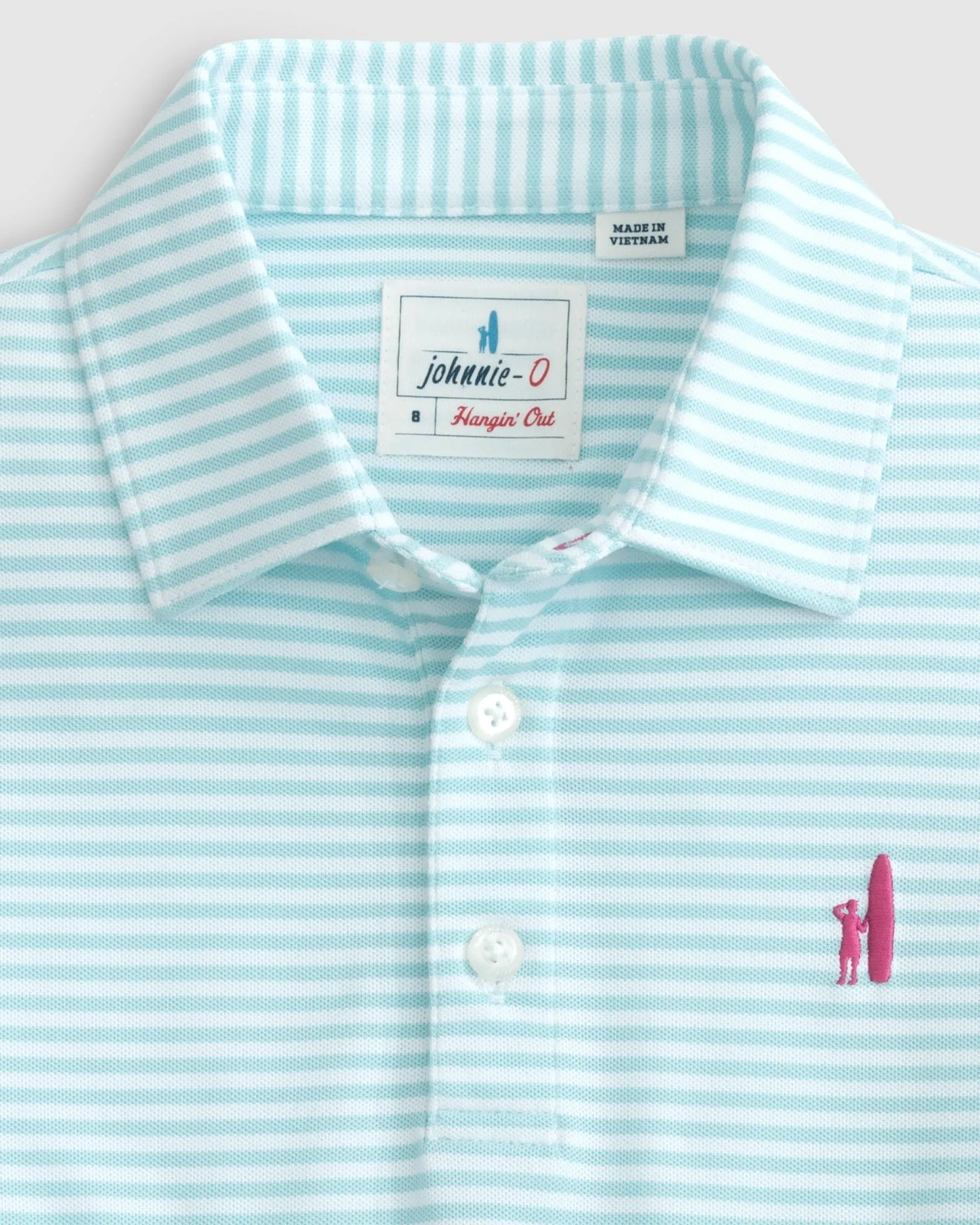 Colter Jr. Striped Mesh Performance Polo sold by Johnnie-O product image thumbnail 5