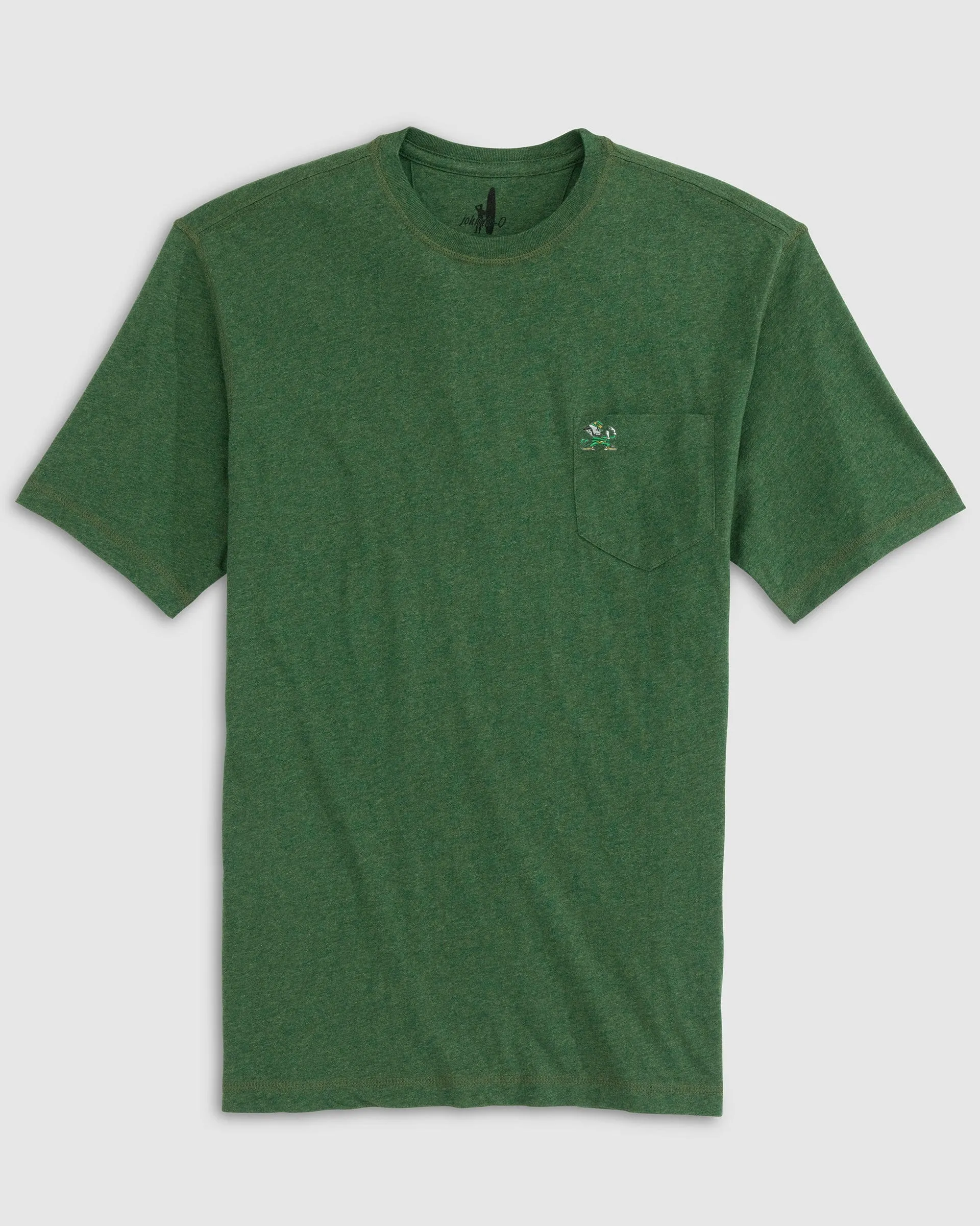 Notre Dame Heathered Tyler T-Shirt - Leprechaun Logo sold by Johnnie-O