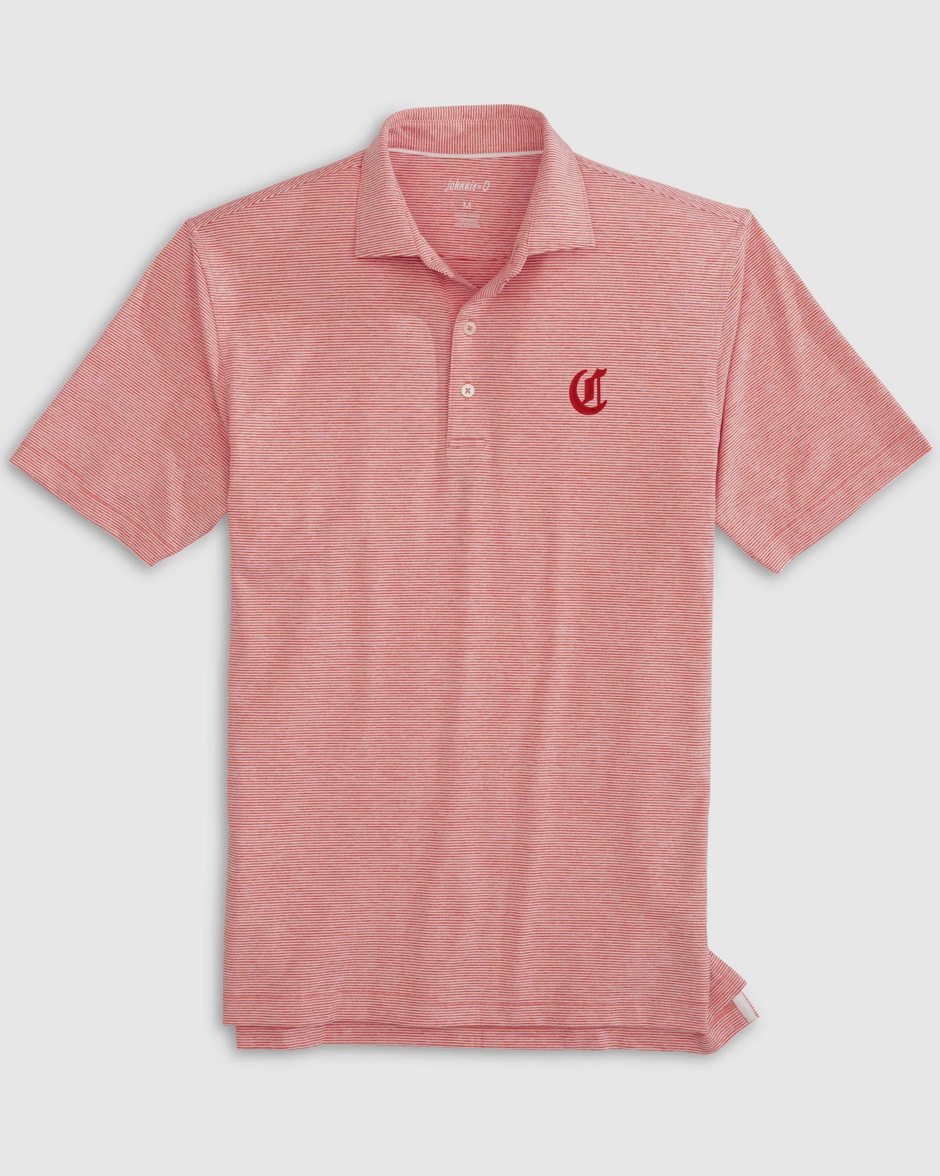 Cincinnati Reds Lyndonn Striped Jersey Performance Polo - Cooperstown Logo sold by Johnnie-O product image thumbnail 3