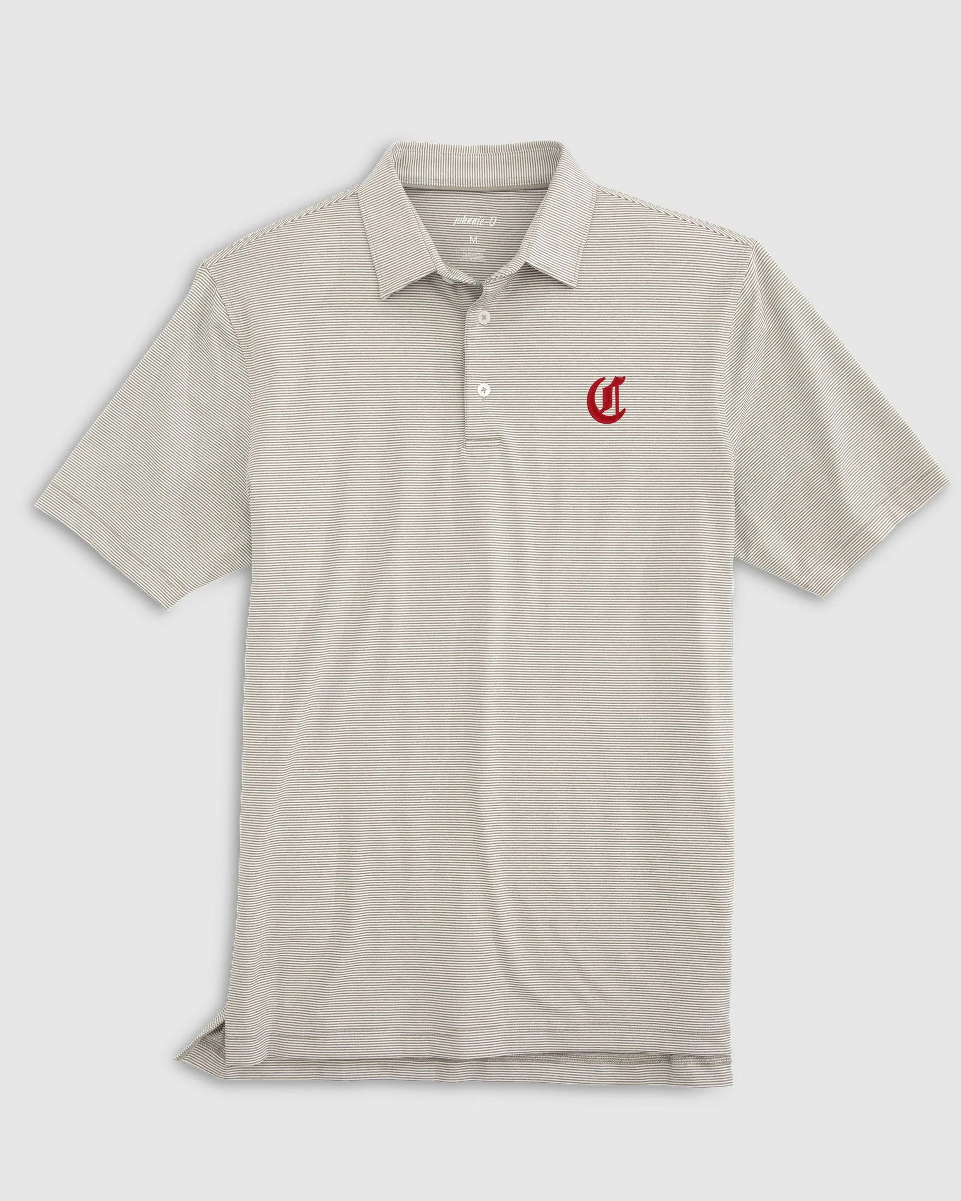 Cincinnati Reds Lyndonn Striped Jersey Performance Polo - Cooperstown Logo sold by Johnnie-O product image thumbnail 2